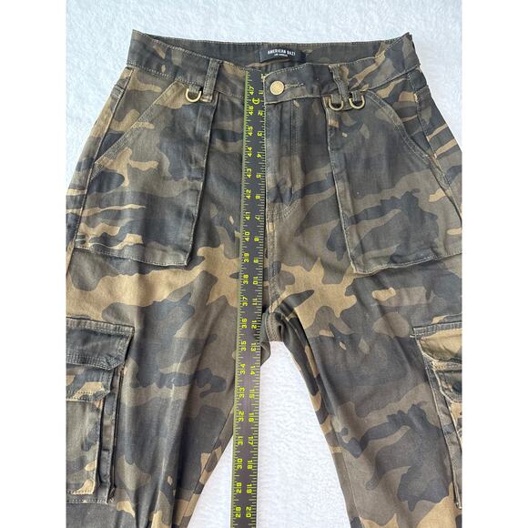 American Bazi Camo Cargo Pants Womens Size Medium Camouflage Military Jogger - Picture 5 of 8
